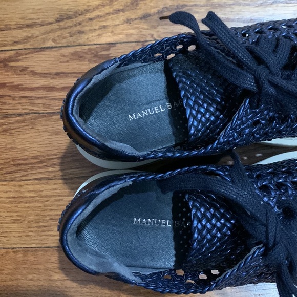 Manuel Barcelona navy blue wedge sneakers - Picture 2 of 7